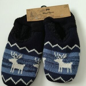 Wood River Men's Blue and Black Slip-On Loafers